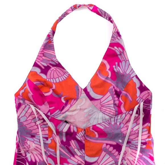 The Limited Stretch Halter Mod Pink Dress size 8 - Picture 7 of 9